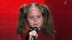 Ольга Сараканиди. «Yellow basket». Голос.Дети-1. Слепое прослушивание. Фрагмент выпуска от 28.02.2014