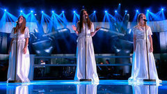 Варвара Кистяева, Сабина Мустаева и Полина Руденко. «Белые ангелы». Поединки. Команда Фадеева. Голос.Дети-2. Фрагмент выпуска от 03.04.2015