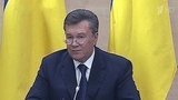 Виктор Янукович появился перед телекамерами и ответил на вопросы журналистов