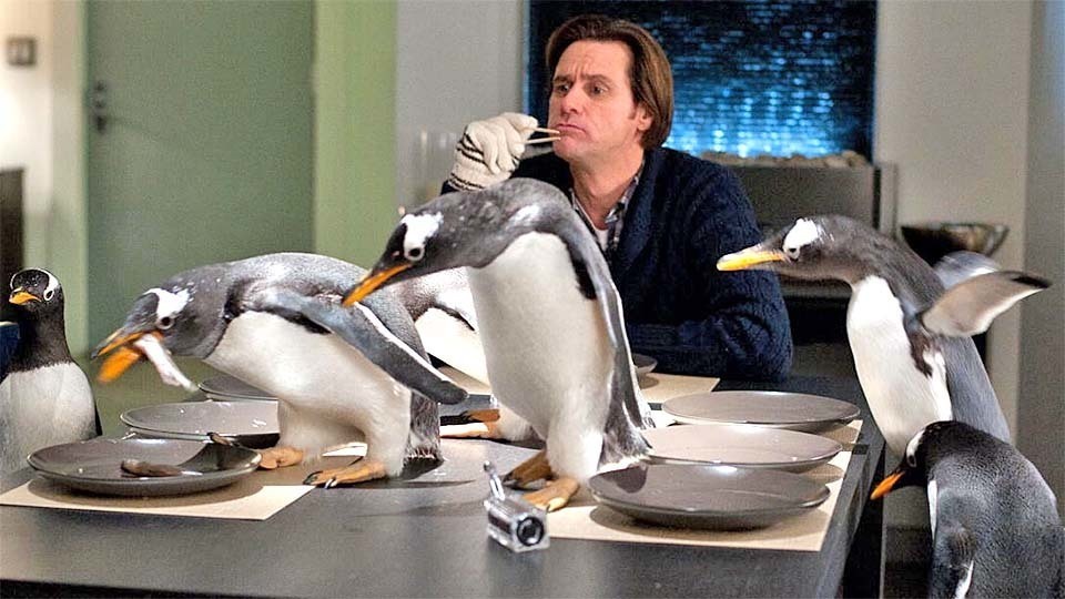 Джим Керри в комедии «Пингвины мистера Поппера»