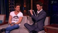 Актер Павел Деревянко и менталист Лиор Сушард. Вечерний Ургант. Фрагмент выпуска от 21.03.2014