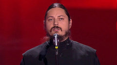 Иеромонах Фотий. «Ария Ленского». Голос-4. Слепое прослушивание. Фрагмент выпуска от 25.09.2015