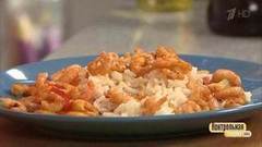 Креветки с рисом и овощами. Контрольная закупка. Фрагмент выпуска от 05.07.2017