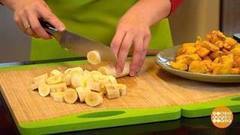 Кулинарный вызов: первое, второе и десерт из бананов. Доброе утро. Фрагмент выпуска от 03.11.2017