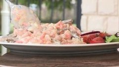 Сытный салат с печенью и фасолью. Доброе утро. Фрагмент выпуска от 21.10.2015