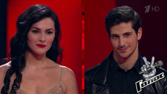 Шаэн Оганесян и Марианна Георгиаду. «Не плачь». Голос 7. Поединки. Фрагмент выпуска от 23.11.2018