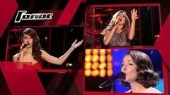 Александра Белякова, Ангелина Сергеева, Екатерина Бисерова. Интервью после Нокаутов. Голос-2