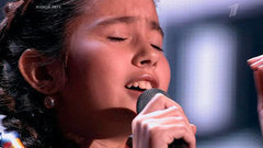 Саида Мухаметзянова. «Су буйлап». Голос.Дети-2. Слепое прослушивание. Фрагмент выпуска от 13.03.2015