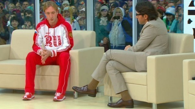 Евгений Плющенко в программе «Пусть говорят» на Первом канале (2014)