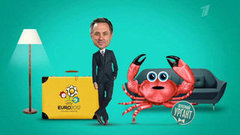 Польско-русский словарь для болельщиков. Вечерний Ургант. Фрагмент выпуска от 07.06.2012