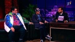 Елена Исинбаева, Олег Меньшиков и Михаил Куснирович. Вечерний Ургант. 277 выпуск от 20.02.2014