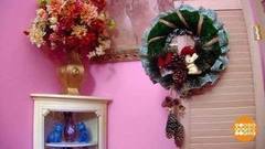 Новогодний венок от Ольги Никишичевой. Доброе утро. Фрагмент выпуска от 22.12.2016