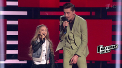 Участница шоу осуществила свою мечту и спела с Димой Биланом. «Не молчи». Голос.Дети-4. Слепые прослушивания. Фрагмент выпуска от 24.03.2017