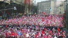 В центре Москвы собираются участники акции «Бессмертный полк»