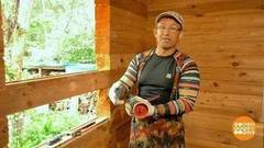 Дмитрий Талабуев сверлит брус. Доброе утро. Фрагмент выпуска от 23.08.2017