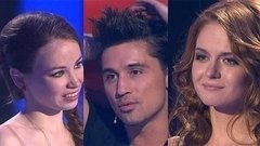 Юлия Терещенко и Ксения Герасимова. «Бумажный змей». Голос-1. Поединки. Фрагмент выпуска от 30.11.2012