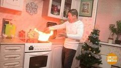 Дмитрий Талабуев и сковородка. Доброе утро. Фрагмент выпуска от 24.12.2018