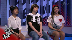 «Вы должны звучать как пластинка». Рената Таирова, Артем Кукин и Анна Авазнели перед Поединками. Голос.Дети-6. Фрагмент выпуска от 29.03.2019