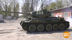 Танк-ветеран спешит на парад. Доброе утро. Фрагмент выпуска от 08.05.2019