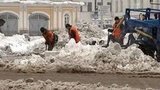 Центральная Россия попала в зону действия циклона, который принес снегопад