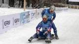 На Воробьевых горах стартовал этап Кубка мира по натурбану — скоростному спуску на санях по естественной трассе