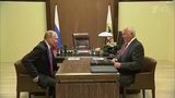 Владимир Путин встретился с главой госкорпорации «Ростехнологии» Сергеем Чемезовым