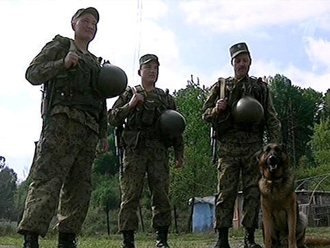 Российские пограничники в Абхазии