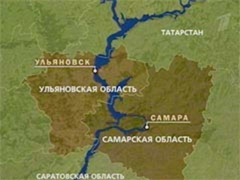 Карта самарской и ульяновской области подробная с деревнями