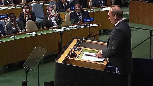 Владимир Путин выступил на Генассамблее ООН. Новости. Первый канал