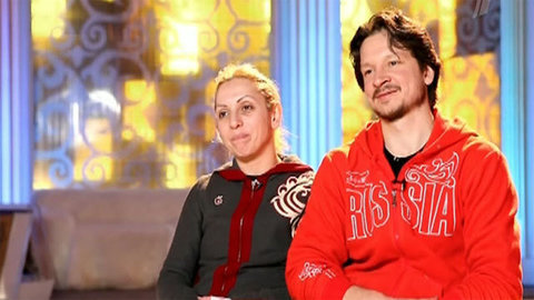 Елена Леонова и Максим Шабалин. Тренировка. Фрагмент выпуска от 31.03.2012