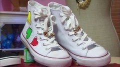 Украшаем кеды с Ольгой Никишичевой. Доброе утро. Фрагмент выпуска от 31.05.2016