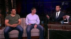 Александр Зубков, Алексей Воевода и Леонид Ярмольник. Вечерний Ургант. 283 выпуск от 28.02.2014