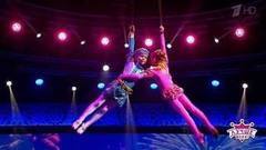 Воздушные гимнасты Алексей Шаньшаров и Камила Базганова. Лучше всех! Фрагмент выпуска от 19.02.2017