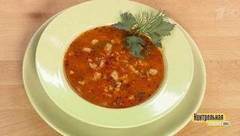 Суп харчо из сырокопченой свинины. Контрольная закупка. Фрагмент выпуска от 11.01.2018