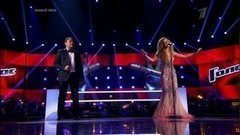 Ульяна Синецкая и Буша Гоман. «How Do You Keep the Music Playing». Голос-3. Поединки. Фрагмент выпуска от 07.11.2014