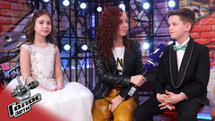 «В тройке мы не ссорились и успели подружиться». Евгения Дивенко, Дмитрий Ядыкин. Интервью после Поединка. Голос.Дети-6