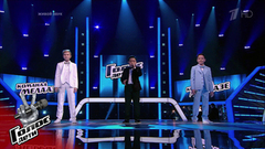 Иван Стариков, Ержан Максим и Ислам Балкоев. «Синяя вечность». Голос.Дети-6. Поединки. Фрагмент выпуска от 05.04.2019