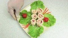 Бутерброды-роллы на завтрак. Доброе утро. Фрагмент выпуска от 20.11.2015