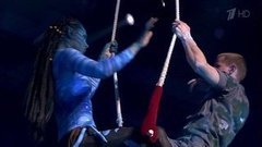 Настасья Самбурская и Стас Казаев — «Аватар». Воздушная гимнастика. Без страховки. Фрагмент выпуска от 14.02.2016