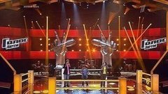 Евгений Шкунов, Илья Бортков и Кристиан Костов. «Эта музыка». Поединки. Команда Билана. Голос.Дети-1 Фрагмент выпуска от 04.04.2014