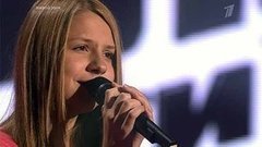 Анастасия Титова. «Moon river». Голос.Дети-1. Слепое прослушивание. Фрагмент выпуска от 14.03.2014