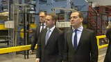 Д. Медведев принял участие в церемонии открытия завода по производству теплоизоляционных материалов