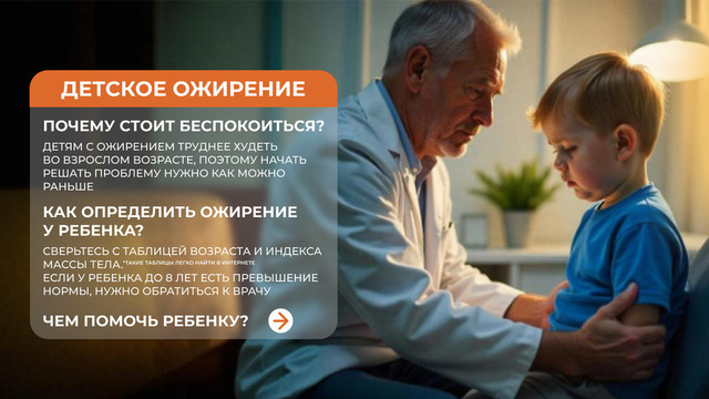 <p>Детям с ожирением труднее худеть во взрослом возрасте, поэтому начать решать проблему нужно как можно раньше.</p>