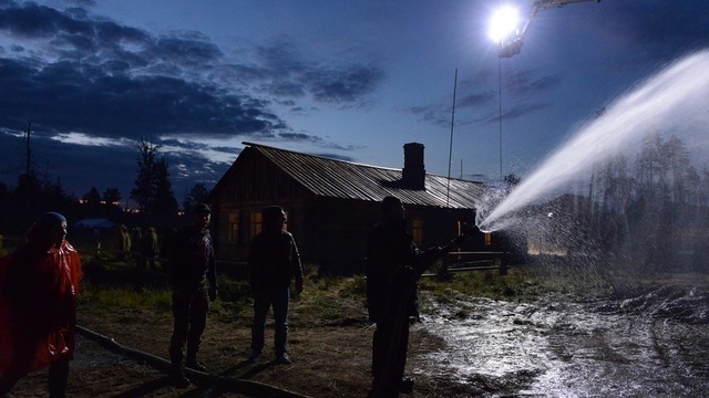 Съемки при необходимости шли не только днем, но и ночью