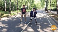 Дмитрий Талабуев встает на ролики. Доброе утро. Фрагмент выпуска от 02.07.2019