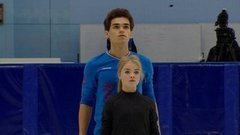 Полина Костюкович — Дмитрий Ялин. Произвольная программа. Пары. Предсезонные контрольные прокаты по фигурному катанию среди юниоров 2019/2020