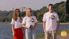 Юлия Пересильд, Лиза Арзамасова и Рустам Ахмадеев. Доброе утро. Фрагмент выпуска от 22.08.2019