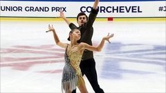 Екатерина Каташинская — Александр Васькович. Ритм-танец. Танцы. Grand Prix de Courchevel. Гран-при по фигурному катанию среди юниоров 2019/20