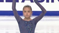 Камила Валиева лидирует по итогам короткого проката! Короткая программа. Девушки. Гран-при России. Гран-при по фигурному катанию среди юниоров 2019/20
