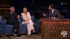 Ксения Собчак, Константин Богомолов и Семен Слепаков. Вечерний Ургант. 1153 выпуск от 13.09.2019